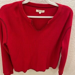 Women's Madewell Red Shirt, Size Small